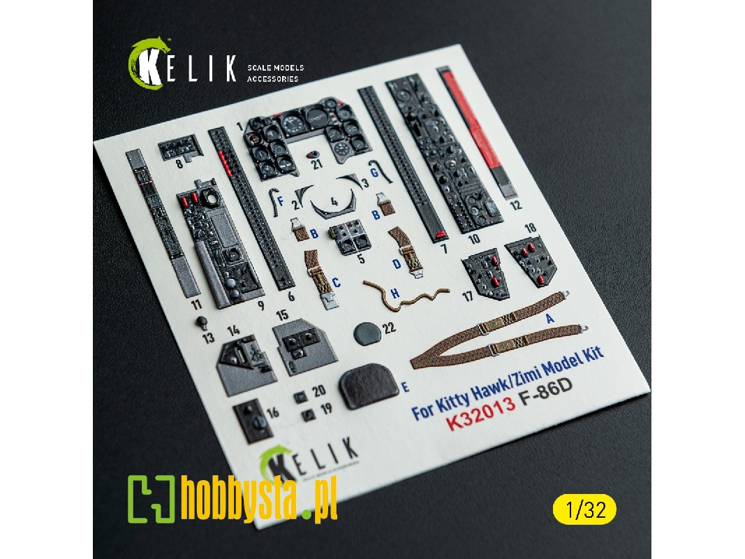 North American F-86 D Sabre - Interior 3d-decals (For Kitty Hawk & Zimi Models Kits) - image 1