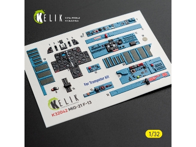 Mikoyan Mig-21 F-13 Export Version- Interior 3d Decals (For Trumpeter Kits) - image 9