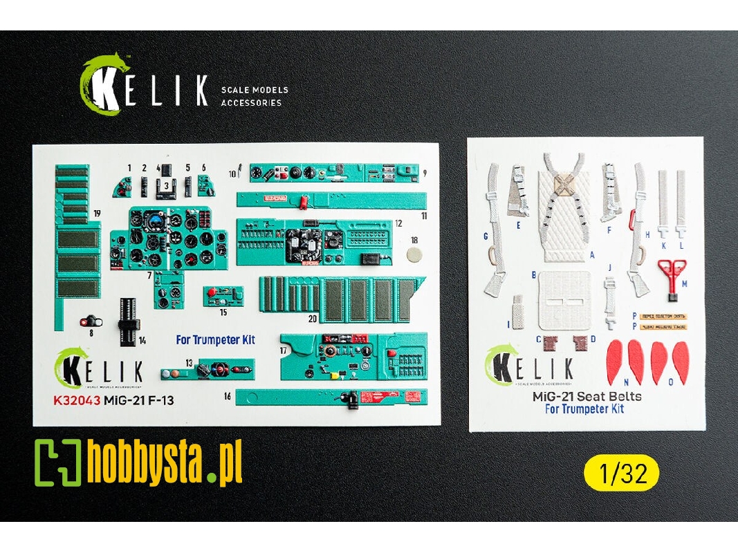 Mikoyan Mig-21 F-13 - Interior 3d Decals (For Trumpeter Kits) - image 1