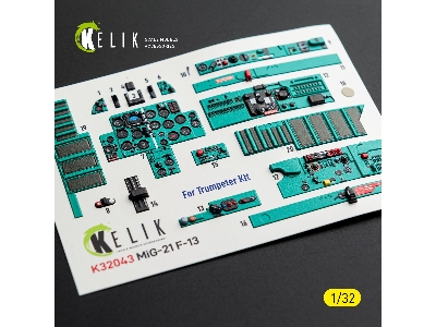 Mikoyan Mig-21 F-13 - Interior 3d Decals (For Trumpeter Kits) - image 4