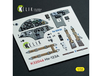 Henschel Hs-123 A-1 - Interior 3d Decals (For Icm Kits) - image 1