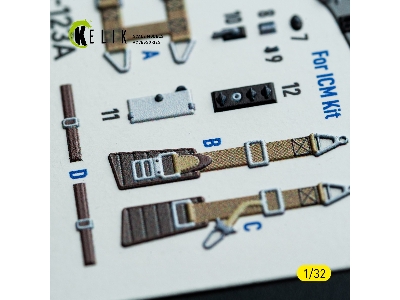 Henschel Hs-123 A-1 - Interior 3d Decals (For Icm Kits) - image 7