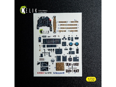 Junkers Ju-87 G Stuka - Interior 3d-decals (For Hasegawa Kits) - image 2