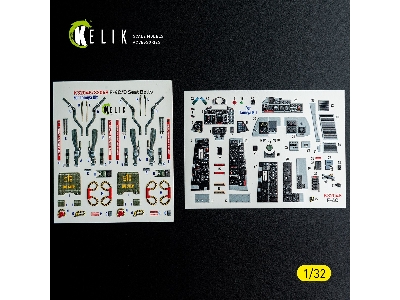 Mcdonnel Douglas F-4 C Phantom - Interior 3d-decals (For Tamiya Kits) - image 1