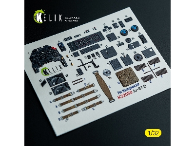 Junkers Ju-87 D Stuka - Interior 3d-decals (For Hasegawa Kits) - image 1