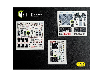 Mcdonnell Douglas F-15 C (Early) - Interior 3d-decals (For Tamiya Kits) - image 1