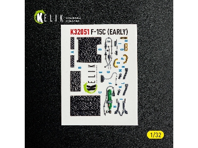Mcdonnell Douglas F-15 C (Early) - Interior 3d-decals (For Tamiya Kits) - image 8