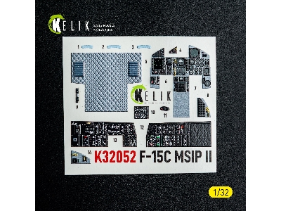 Mcdonnell Douglas F-15 C Msip Ii - Interior 3d-decals (For Tamiya Kits) - image 2