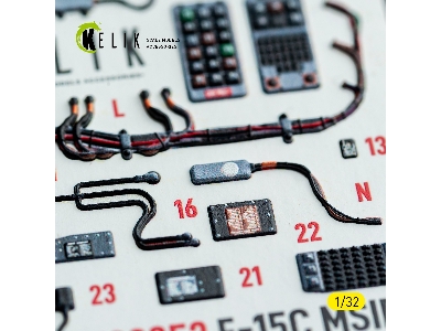 Mcdonnell Douglas F-15 C Msip Ii - Interior 3d-decals (For Tamiya Kits) - image 8