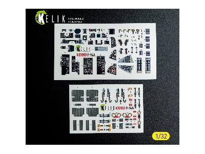 Grumman F-14 A Tomcat - Interior 3d-decals (For Tamiya Kits) - image 1