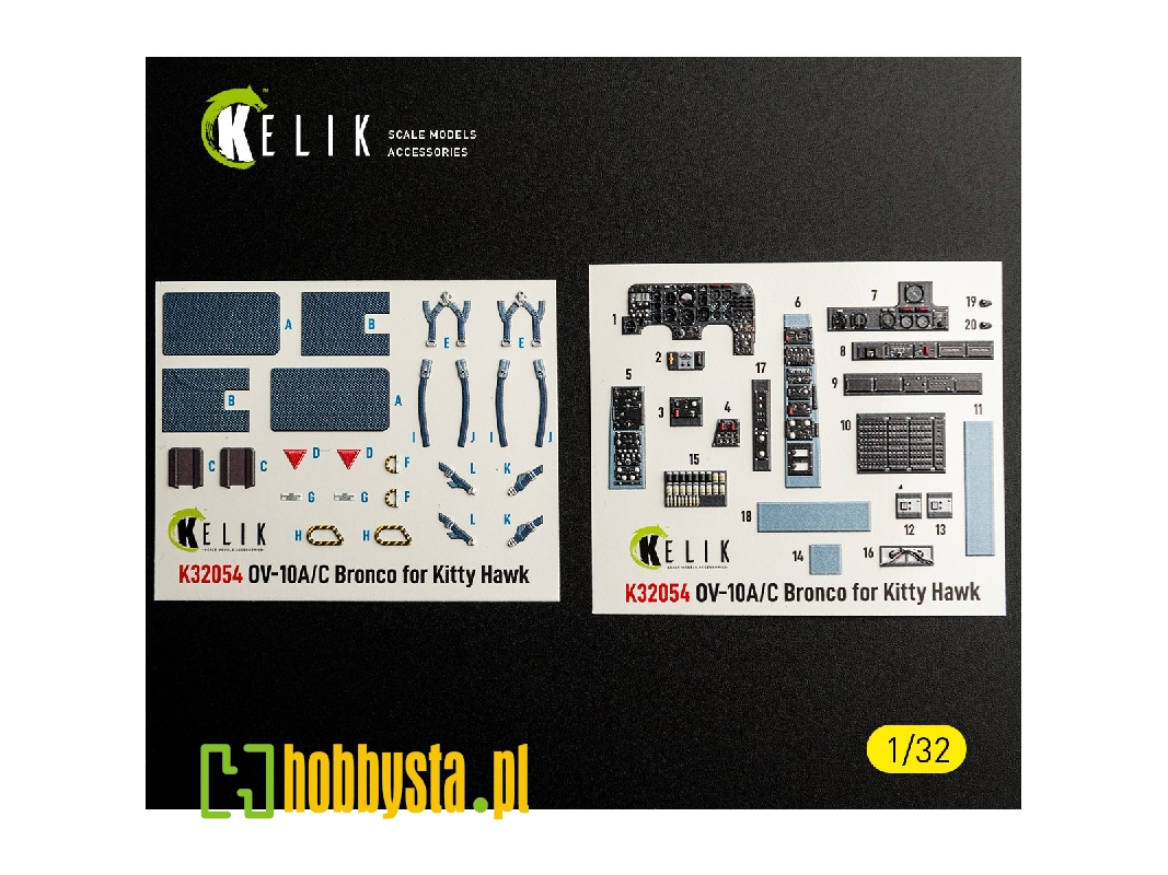 North American Rockwell Ov-10 A/C Bronco - Interior 3d-decals (For Kitty Hawk & Zimi Models Kits) - image 1