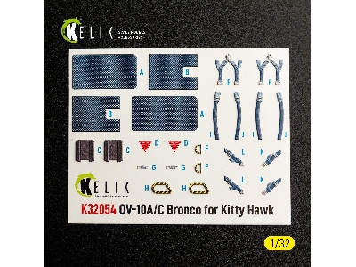 North American Rockwell Ov-10 A/C Bronco - Interior 3d-decals (For Kitty Hawk & Zimi Models Kits) - image 2