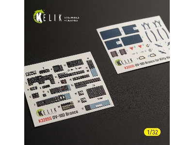 North American Rockwell Ov-10 D Bronco - Interior 3d-decals (For Kitty Hawk & Zimi Models Kits) - image 1