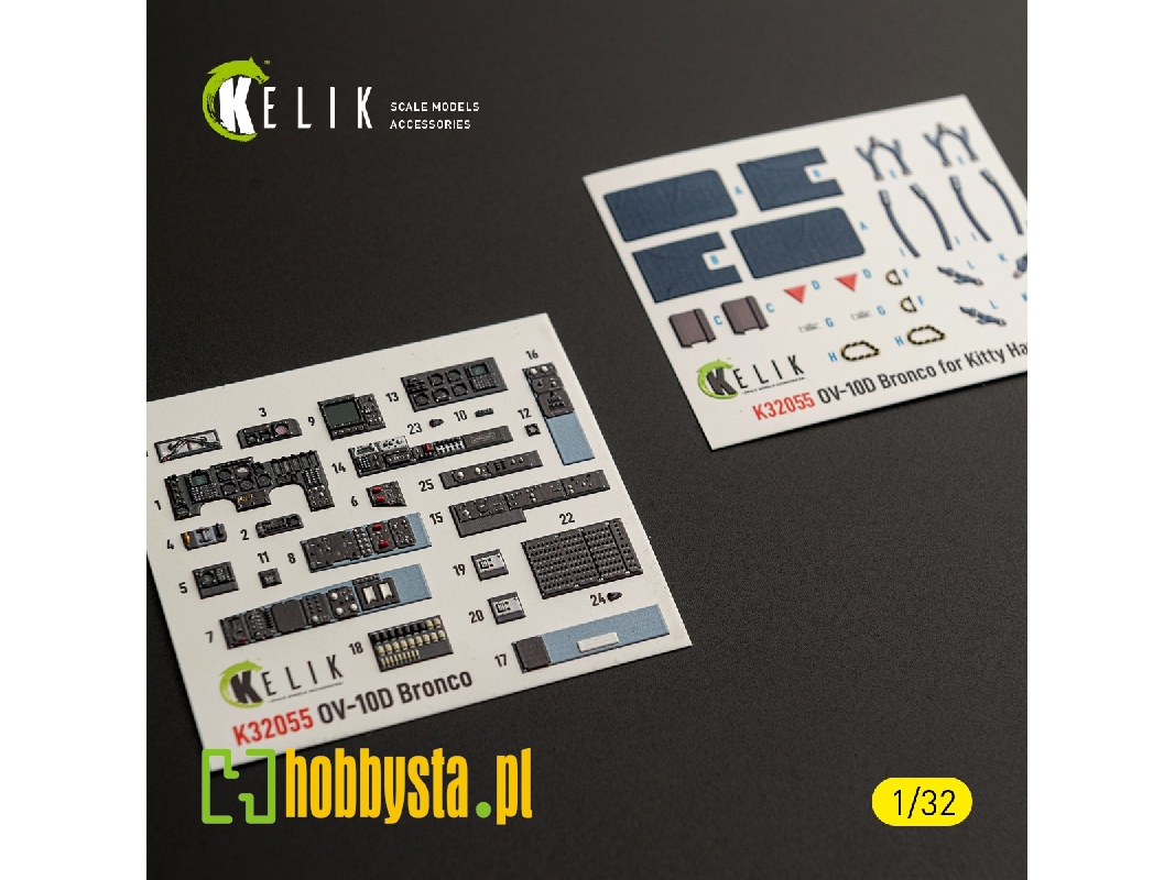 North American Rockwell Ov-10 D Bronco - Interior 3d-decals (For Kitty Hawk & Zimi Models Kits) - image 1