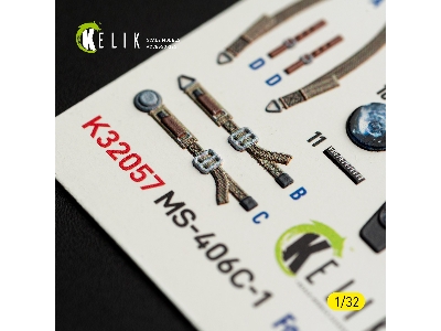 Morane-saulnier Ms.406 C-1 - Interior 3d-decals (For Special Hobby Kits) - image 7