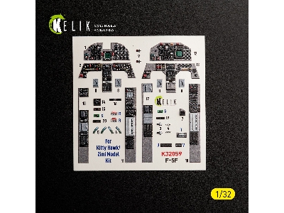 Northrop F-5 F - Interior 3d-decals (For Kitty Hawk & Zimi Models Kits) - image 8
