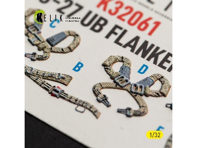 Sukhoi Su-27 Ub Flanker C - Interior 3d-decals (For Trumpeter Kits) - image 4