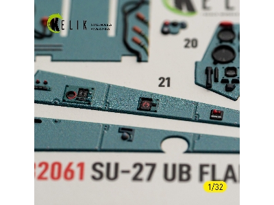 Sukhoi Su-27 Ub Flanker C - Interior 3d-decals (For Trumpeter Kits) - image 10