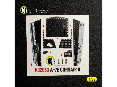 Ltv A-7 E Corsair Ii - Interior 3d-decals (For Trumpeter Kits) - image 7