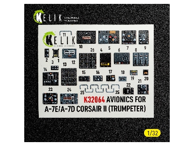 Ltv A-7 D/E Corsair Ii - Avionics Exterior 3d-decals (For Trumpeter Kits) - image 2