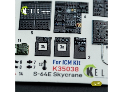 Sikorsky S-64 E Skycrane - Interior 3d-decals (For Icm Kits) - image 13