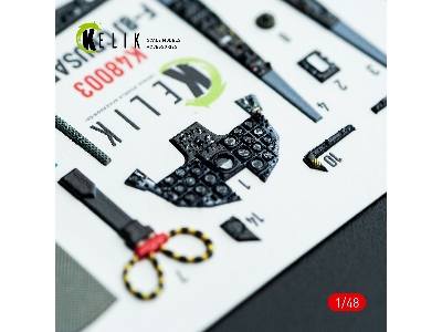 Chance Vought F-8 J Crusader - Interior 3d Decals (For Hasegawa Kits) - image 3