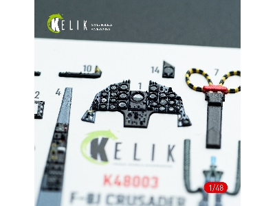 Chance Vought F-8 J Crusader - Interior 3d Decals (For Hasegawa Kits) - image 4