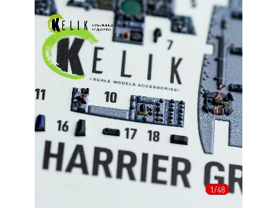 Harrier Gr1 / Gr3 - Interior 3d Decals (For Kinetic Kits) - image 7