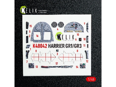 Harrier Gr1 / Gr3 - Interior 3d Decals (For Kinetic Kits) - image 11