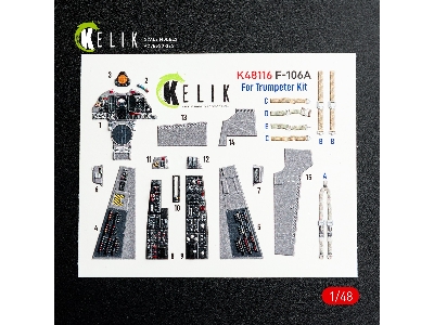 Convair F-106 A Delta Dart- Interior 3d Decals (For Trumpeter Kits) - image 2