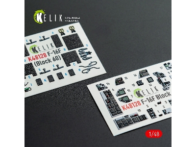 Lockheed Martin F-16 F Block 60 - Interior 3d Decals (For Hasegawa Kits) - image 1
