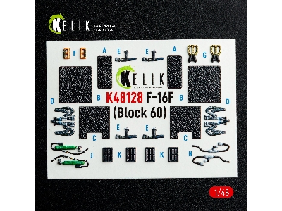 Lockheed Martin F-16 F Block 60 - Interior 3d Decals (For Hasegawa Kits) - image 7