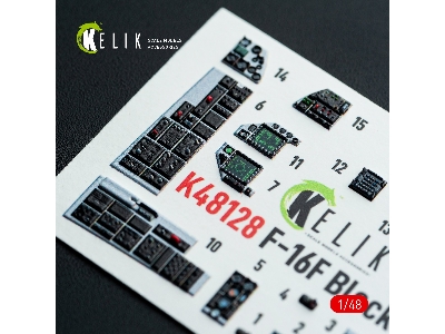 Lockheed Martin F-16 F Block 60 - Interior 3d Decals (For Hasegawa Kits) - image 10