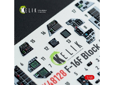 Lockheed Martin F-16 F Block 60 - Interior 3d Decals (For Hasegawa Kits) - image 11