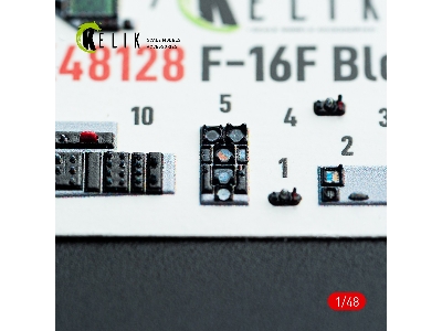 Lockheed Martin F-16 F Block 60 - Interior 3d Decals (For Hasegawa Kits) - image 15