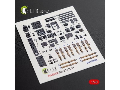 Dornier Do-217 K/M - Interior 3d Decals (For Icm Kits) - image 1