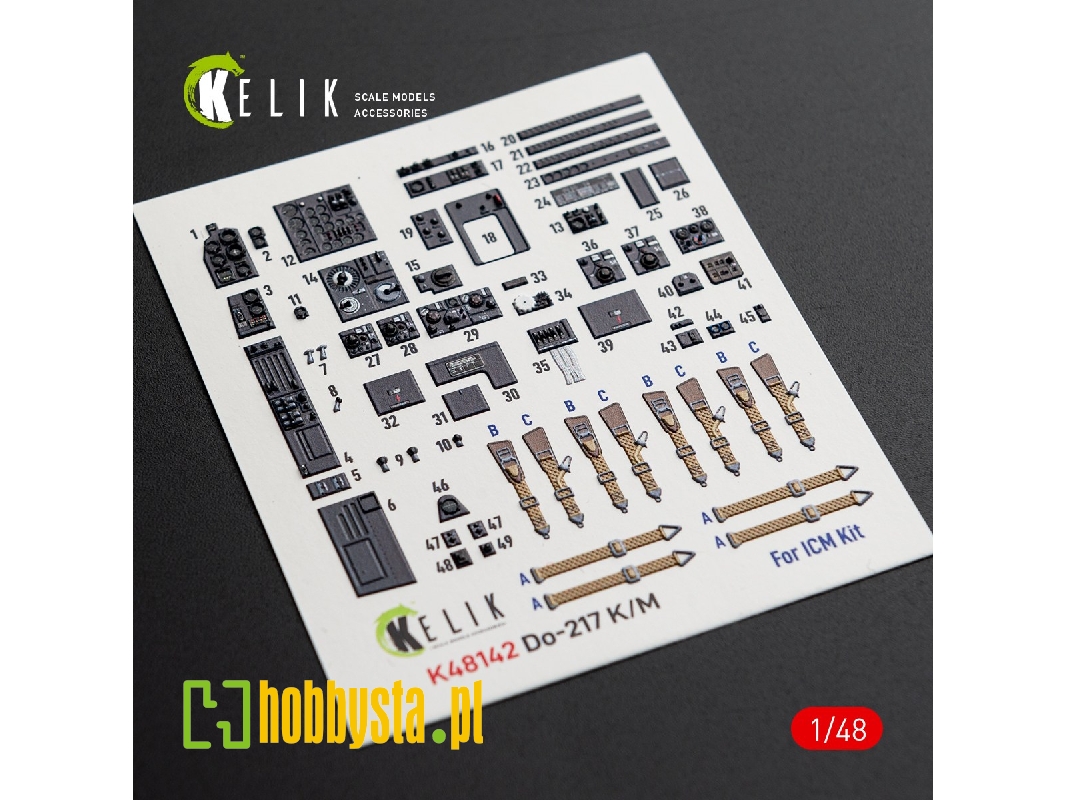Dornier Do-217 K/M - Interior 3d Decals (For Icm Kits) - image 1
