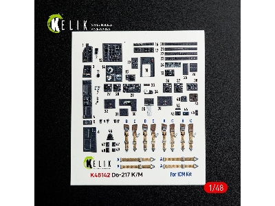 Dornier Do-217 K/M - Interior 3d Decals (For Icm Kits) - image 2