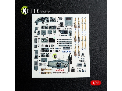 Dornier Do-217 N/J - Interior 3d Decals (For Icm Kits) - image 2