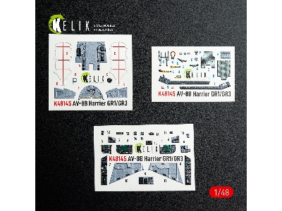 Mcdonnell Duglas Av-8 B Harrier - Interior 3d Decals (For Hasegawa Kits) - image 2
