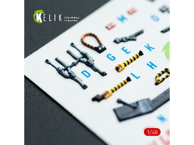 Mcdonnell Duglas Av-8 B Harrier - Interior 3d Decals (For Hasegawa Kits) - image 4