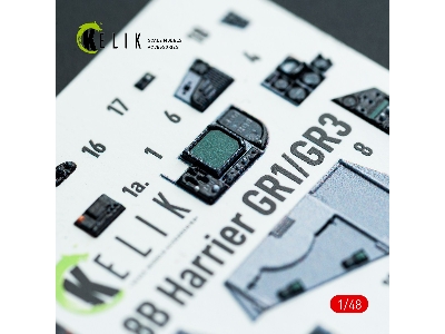 Mcdonnell Duglas Av-8 B Harrier - Interior 3d Decals (For Hasegawa Kits) - image 10