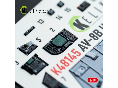 Mcdonnell Duglas Av-8 B Harrier - Interior 3d Decals (For Hasegawa Kits) - image 11