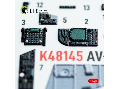 Mcdonnell Duglas Av-8 B Harrier - Interior 3d Decals (For Hasegawa Kits) - image 12
