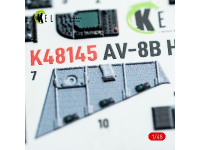 Mcdonnell Duglas Av-8 B Harrier - Interior 3d Decals (For Hasegawa Kits) - image 13