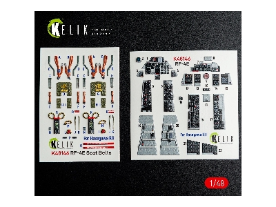 Mcdonnell Douglas Rf-4 E Phantom - Interior 3d-decals (For Hasegawa Kits) - image 1