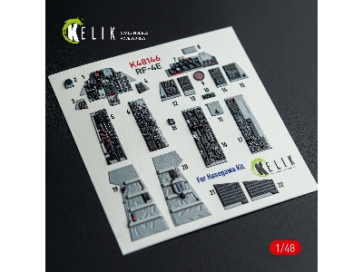 Mcdonnell Douglas Rf-4 E Phantom - Interior 3d-decals (For Hasegawa Kits) - image 10