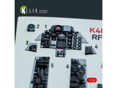 Mcdonnell Douglas Rf-4 E Phantom - Interior 3d-decals (For Hasegawa Kits) - image 11