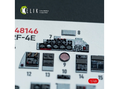 Mcdonnell Douglas Rf-4 E Phantom - Interior 3d-decals (For Hasegawa Kits) - image 12