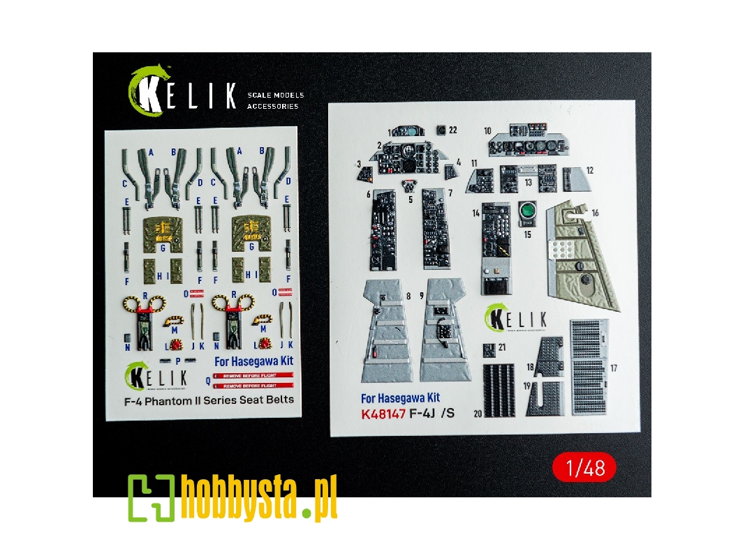 Mcdonnell Douglas F-4 J/S Phantom - Interior 3d-decals (For Hasegawa Kits) - image 1